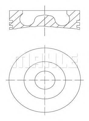 MAHLE ORIGINAL 0159400 Поршень