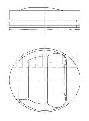 MAHLE ORIGINAL 0826700 Поршень