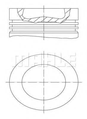 MAHLE ORIGINAL 028PI00121000 Поршень