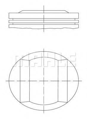 MAHLE ORIGINAL 0827700 Поршень