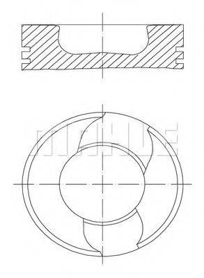 MAHLE ORIGINAL 0290300 Поршень