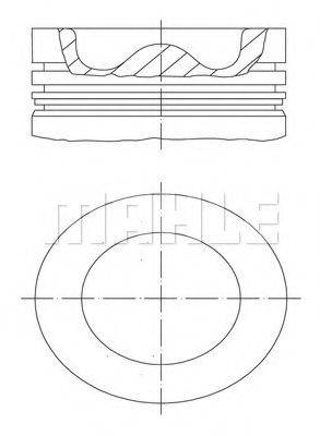 MAHLE ORIGINAL 0046700 Поршень