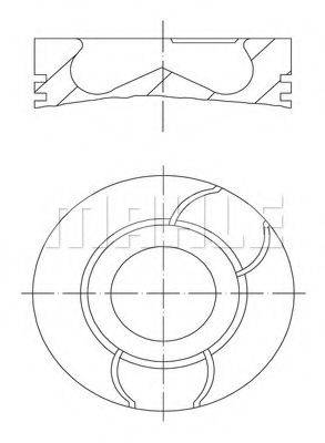 MAHLE ORIGINAL 6810200 Поршень