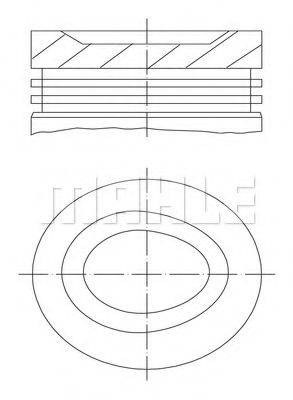 MAHLE ORIGINAL 6810800 Поршень