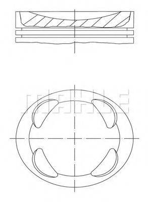 MAHLE ORIGINAL 081PI00104000 Поршень