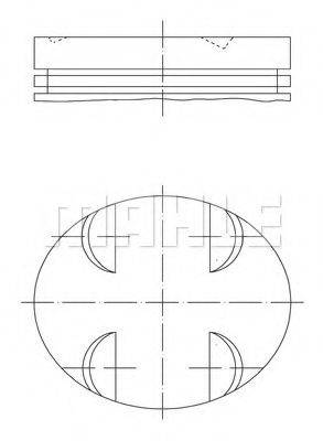 MAHLE ORIGINAL 0831500 Поршень