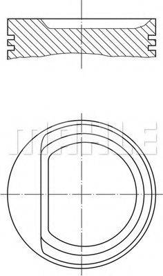 MAHLE ORIGINAL 0102900 Поршень