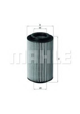 MAHLE ORIGINAL OX1537D1 Масляний фільтр