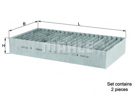 MAHLE ORIGINAL LAK295S Фільтр, повітря у внутрішньому просторі