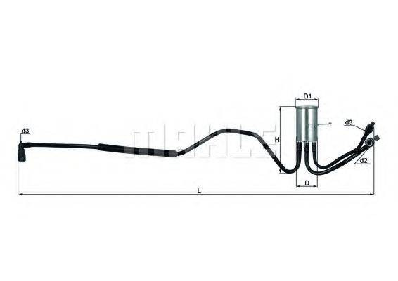 MAHLE ORIGINAL KL553 Паливний фільтр
