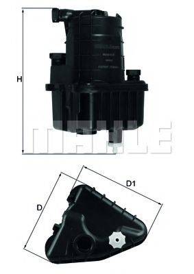 MAHLE ORIGINAL KL832D Паливний фільтр