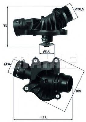 MAHLE ORIGINAL TI23488 Термостат, охолоджуюча рідина