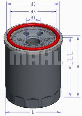 MAHLE ORIGINAL OC579 Масляний фільтр