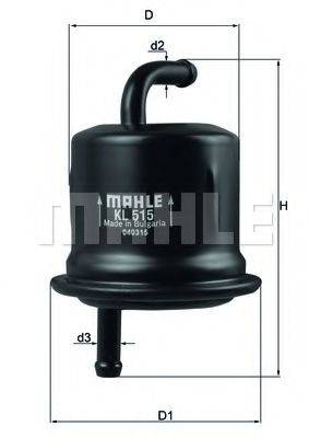 MAHLE ORIGINAL KL515 Паливний фільтр