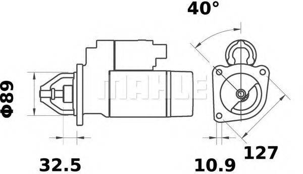 MAHLE ORIGINAL MS385 Стартер