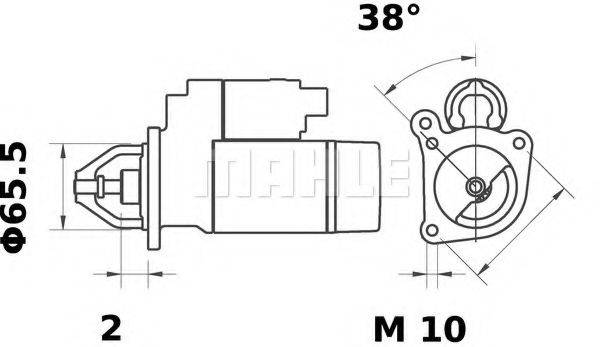 MAHLE ORIGINAL MS377 Стартер