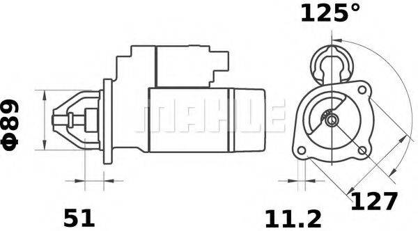 MAHLE ORIGINAL MS141 Стартер