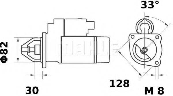 MAHLE ORIGINAL MS114 Стартер