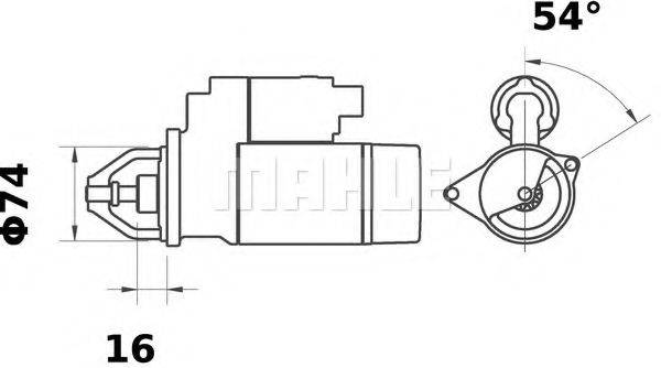 MAHLE ORIGINAL MS14 Стартер