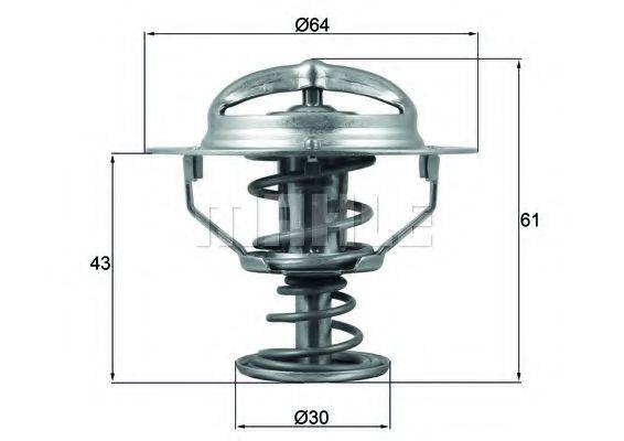 MAHLE ORIGINAL TX17878D Термостат, охолоджуюча рідина