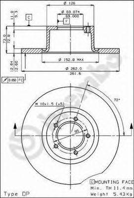 BRECO BS7197 гальмівний диск