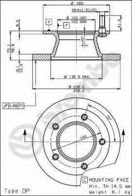 BRECO BS7390 гальмівний диск