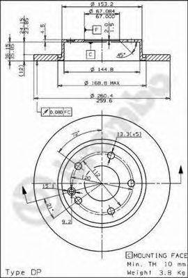 BRECO BS7570 гальмівний диск