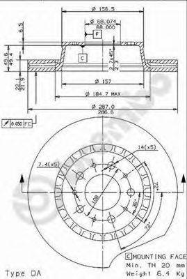 BRECO BS7942 гальмівний диск