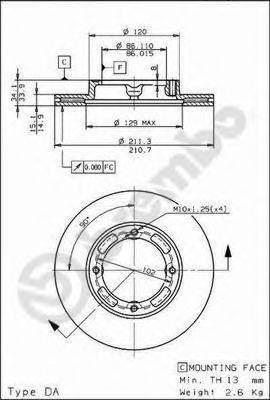 BRECO BS8149 гальмівний диск