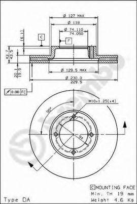 BRECO BS8194 гальмівний диск