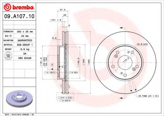 BRECO BS8670 гальмівний диск