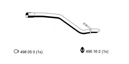 ERNST 314442 Труба вихлопного газу