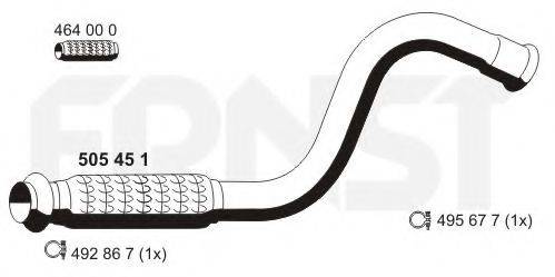 ERNST 505451 Труба вихлопного газу