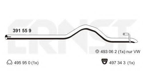 ERNST 391559 Труба вихлопного газу