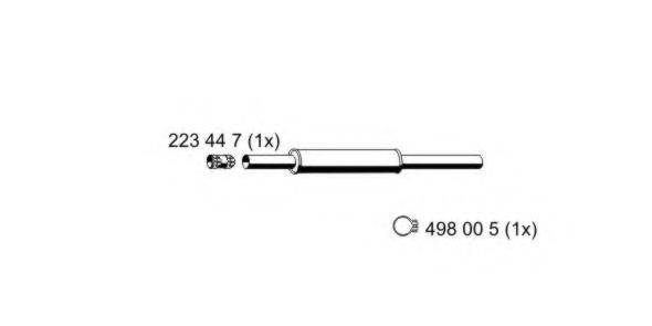 ERNST 122221 Передглушувач вихлопних газів