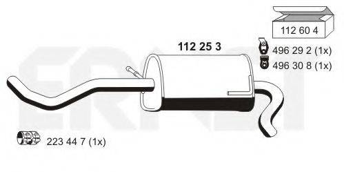 ERNST 112253 Глушник вихлопних газів кінцевий