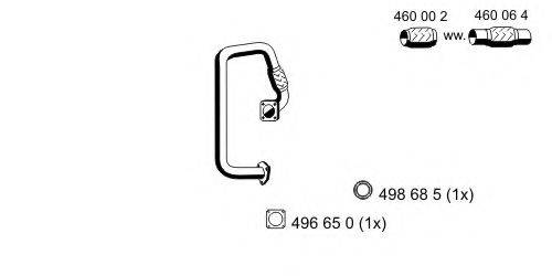 ERNST 116572 Труба вихлопного газу