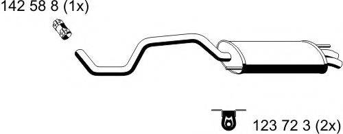 ERNST 121224 Глушник вихлопних газів кінцевий