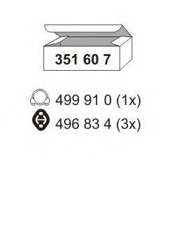 ERNST 351607 Монтажний комплект, глушник