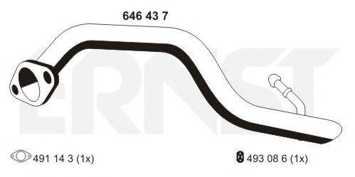 ERNST 646437 Труба вихлопного газу