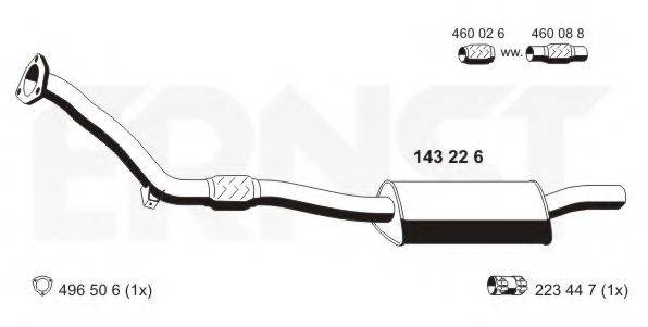 ERNST 143226 Передглушувач вихлопних газів
