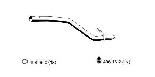 ERNST 313117 Труба вихлопного газу