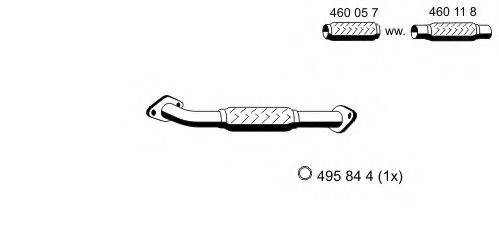 ERNST 344425 Труба вихлопного газу
