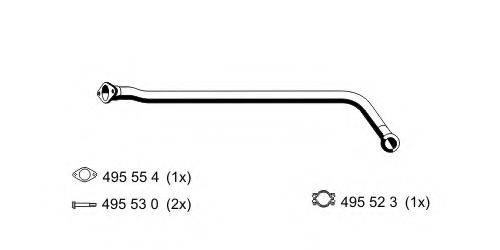ERNST 522403 Труба вихлопного газу