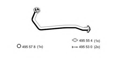 ERNST 522410 Труба вихлопного газу