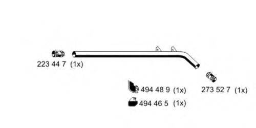 ERNST 530415 Труба вихлопного газу