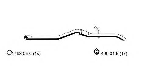 ERNST 331029 Глушник вихлопних газів кінцевий