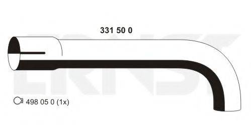 ERNST 331500 Труба вихлопного газу