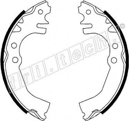 FRI.TECH. 1026346 Комплект гальмівних колодок