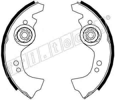 FRI.TECH. 1034043 Комплект гальмівних колодок